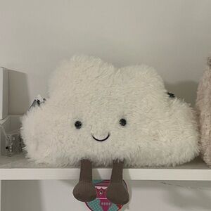 Jellycat Family of 3 Fluffy Cloud Pillow Blue Teapot Handbag for all 3